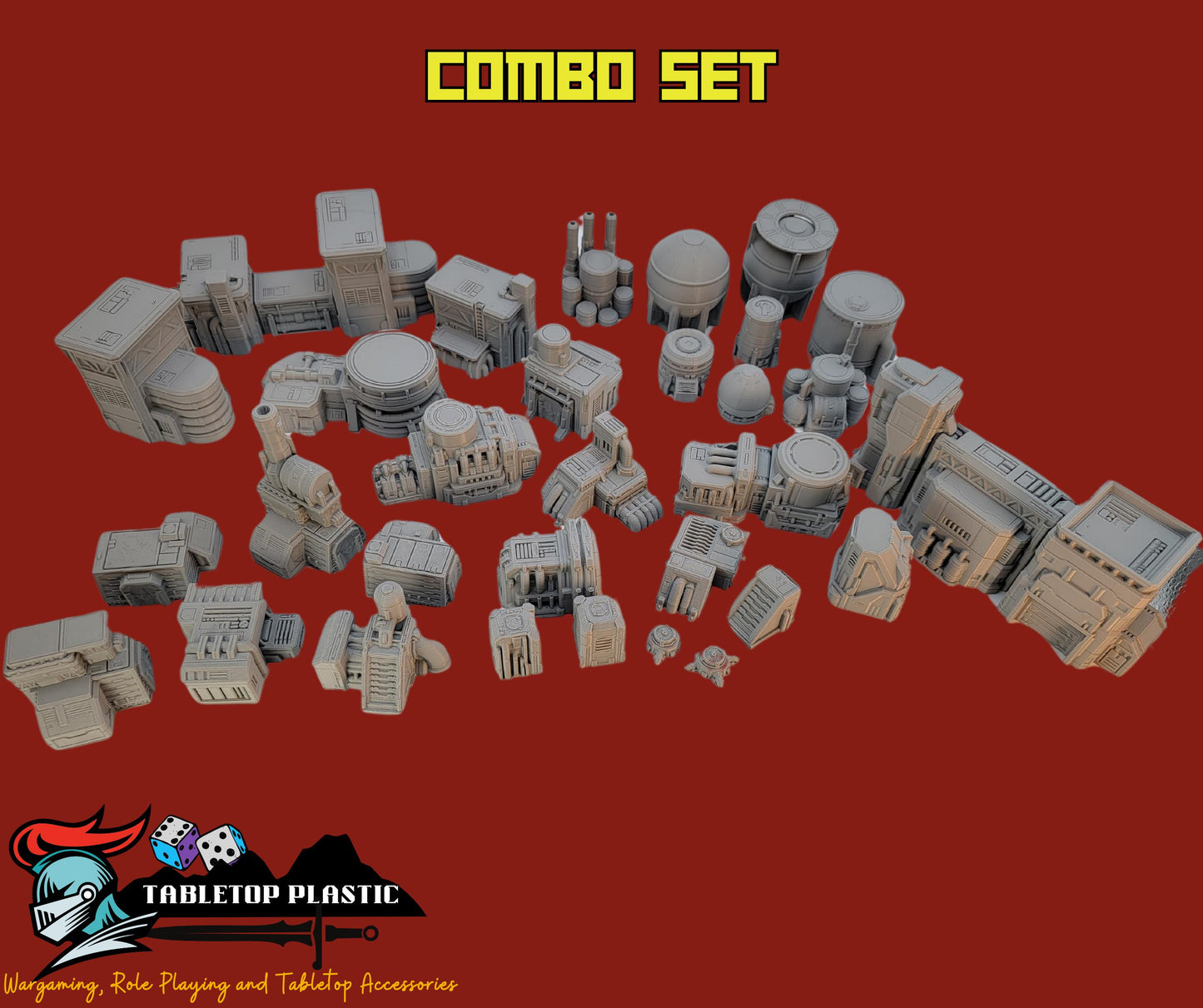 Epic Scale Industrial Zone Terrain: 6mm-8mm Wargaming Scenery