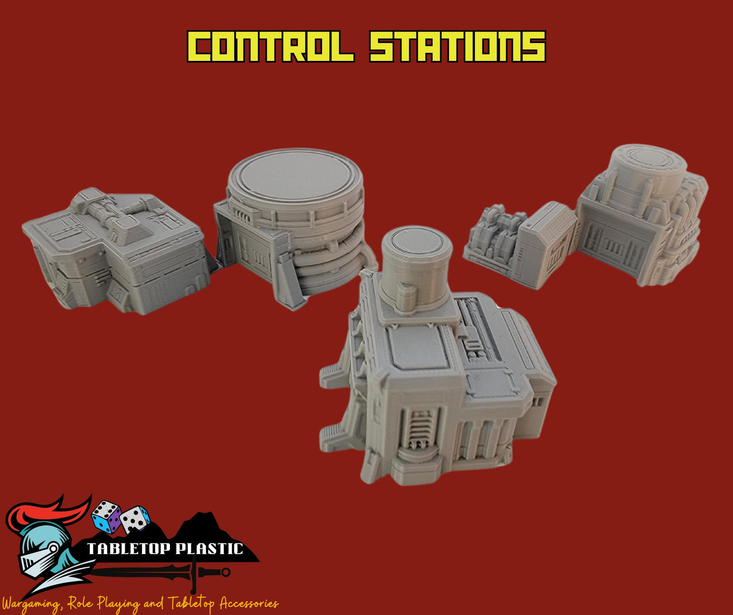 Epic Scale Industrial Zone Terrain: 6mm-8mm Wargaming Scenery