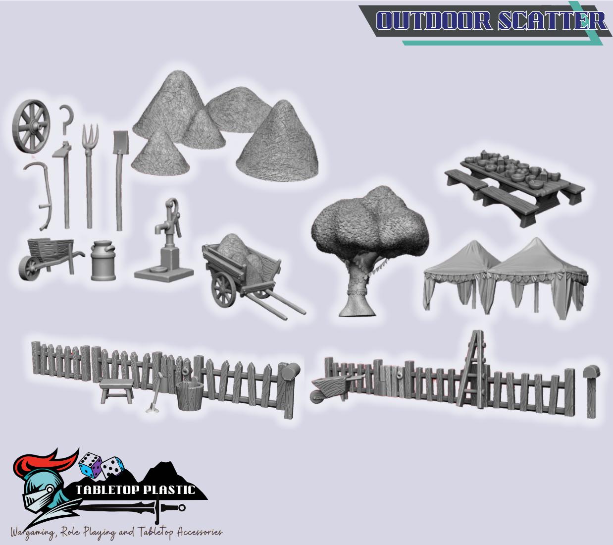 Halfling Village — Hobbiton‑Style Town Terrain Bundle (28-32mm scale)