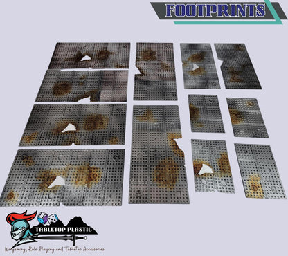 Grimdark Terrain Footprint Set – GW Chapter Approved Tournament Companion 2025 12-Piece Layout Kit
