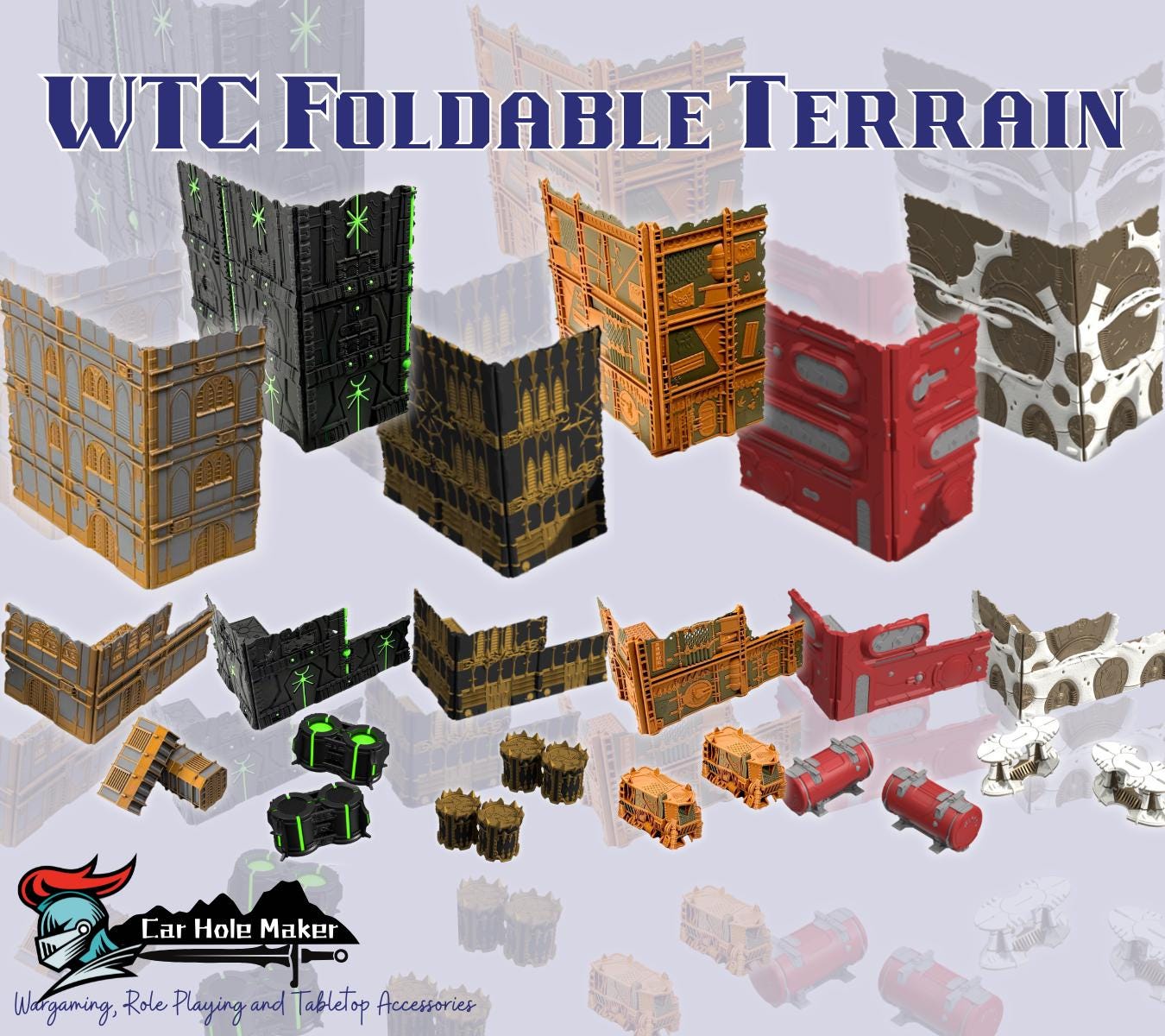 WTC 2025 Tournament: Foldable Ruins & Containers - Map Pack v2.3