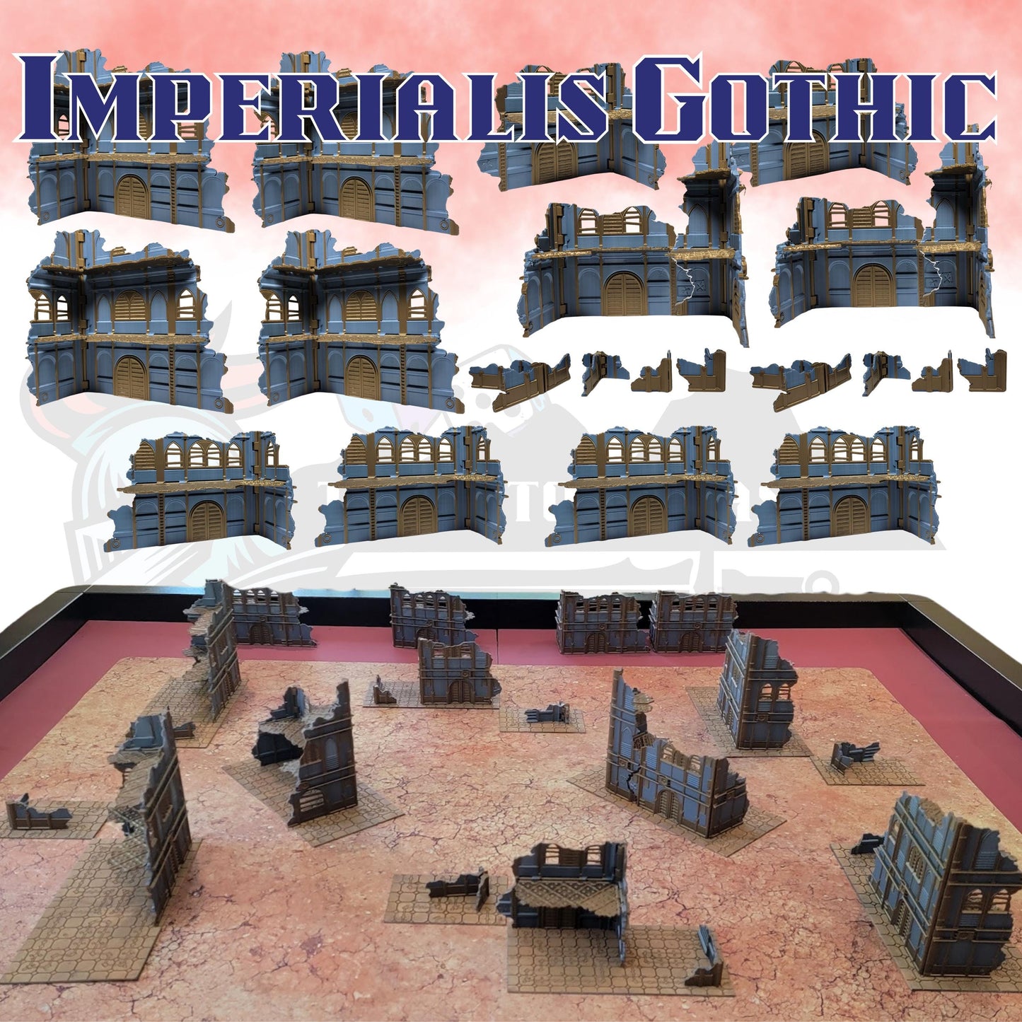 Foldable Wargaming Terrain: Modular Sci-Fi Ruins - 40k Chapter Approved