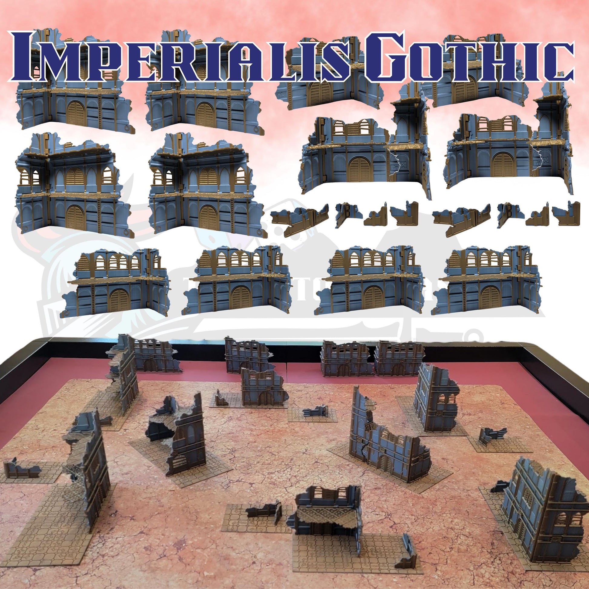 Foldable Wargaming Terrain: Modular Sci-Fi Ruins - 40k Chapter Approved