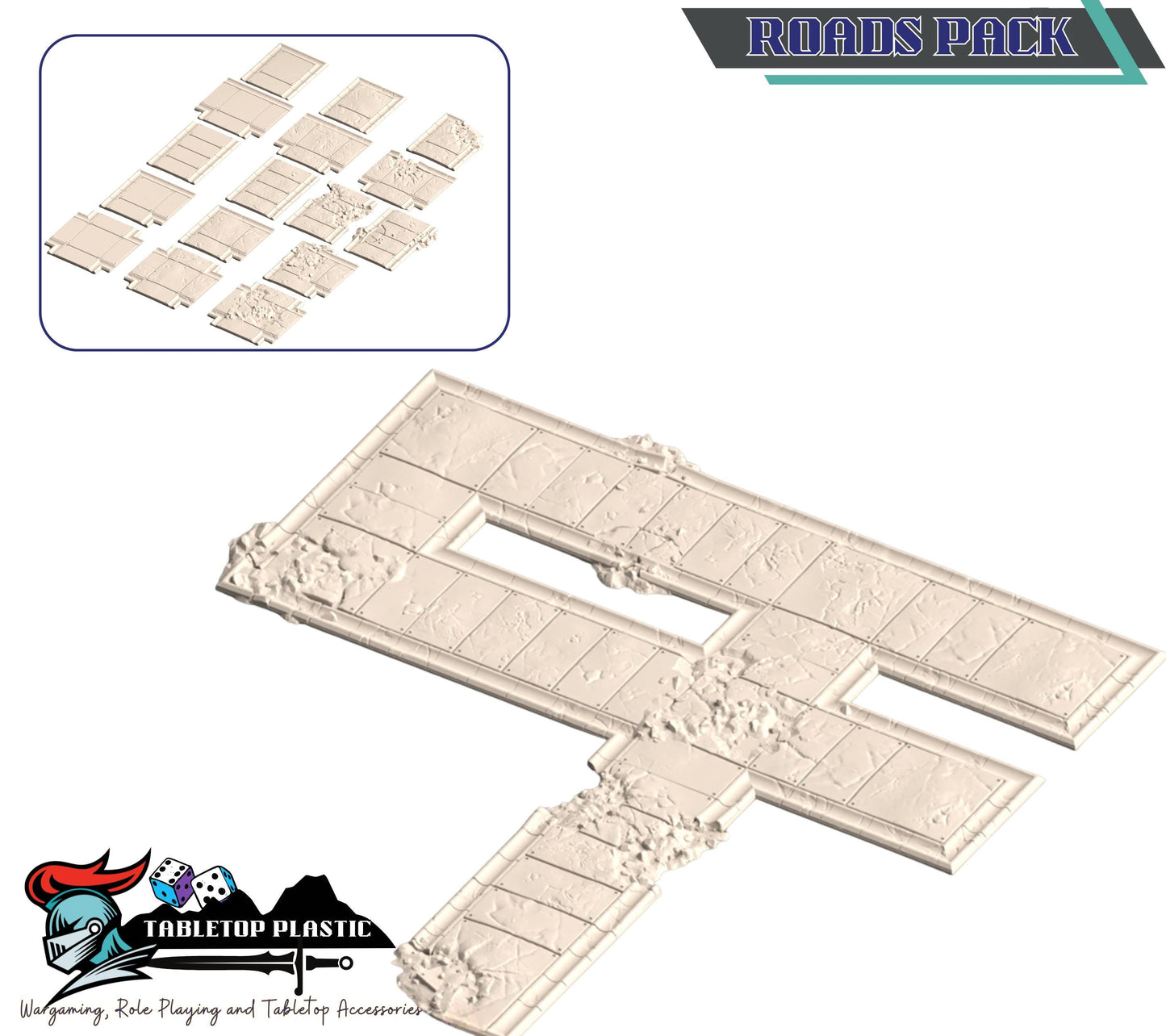 Ancient Roman ruined city terrain: overgrown temple & corner ruins — 28–32 mm wargaming scenery