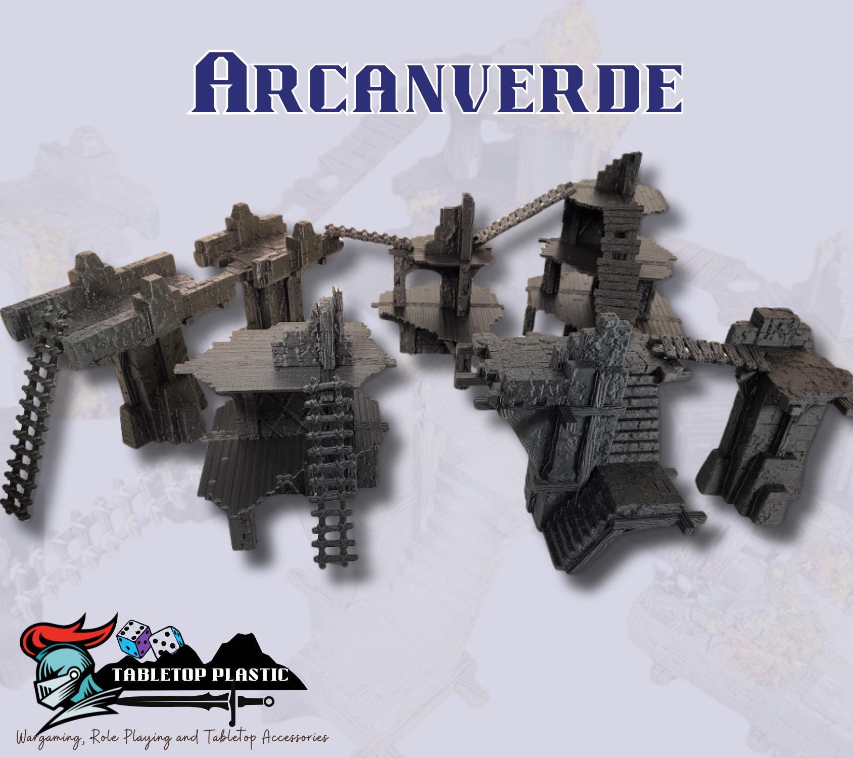 Ancient Bridge Terrain – Modular Fantasy Ruins & Elevated Walkways for ...
