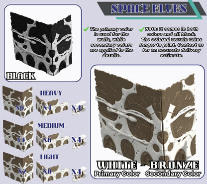 WTC Foldable Wargaming Terrain: Modular Sci-Fi Terrain - Grimdark Tournament