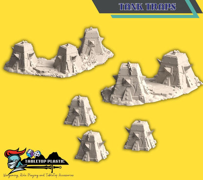 10mm Wasteland Junkyard Fortifications Terrain: Warpzel-1A “No Git’s Land” Full Set