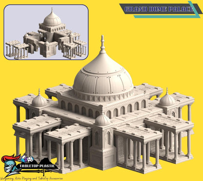 Desert Fortress City Terrain – 10mm-12mm Tabletop Oasis Scenery Set
