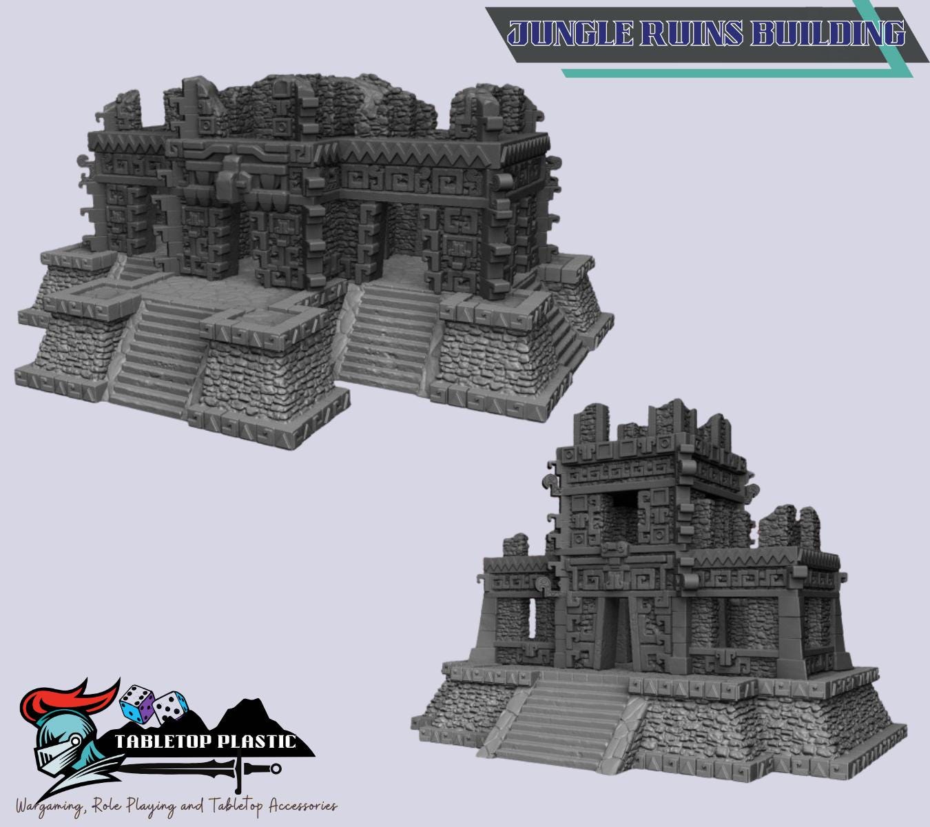 Jungle Ruins Terrain Set | Mesoamerican Temples, Spawning Pool, Portal & Ziggurat for Seraphon/Lizardmen