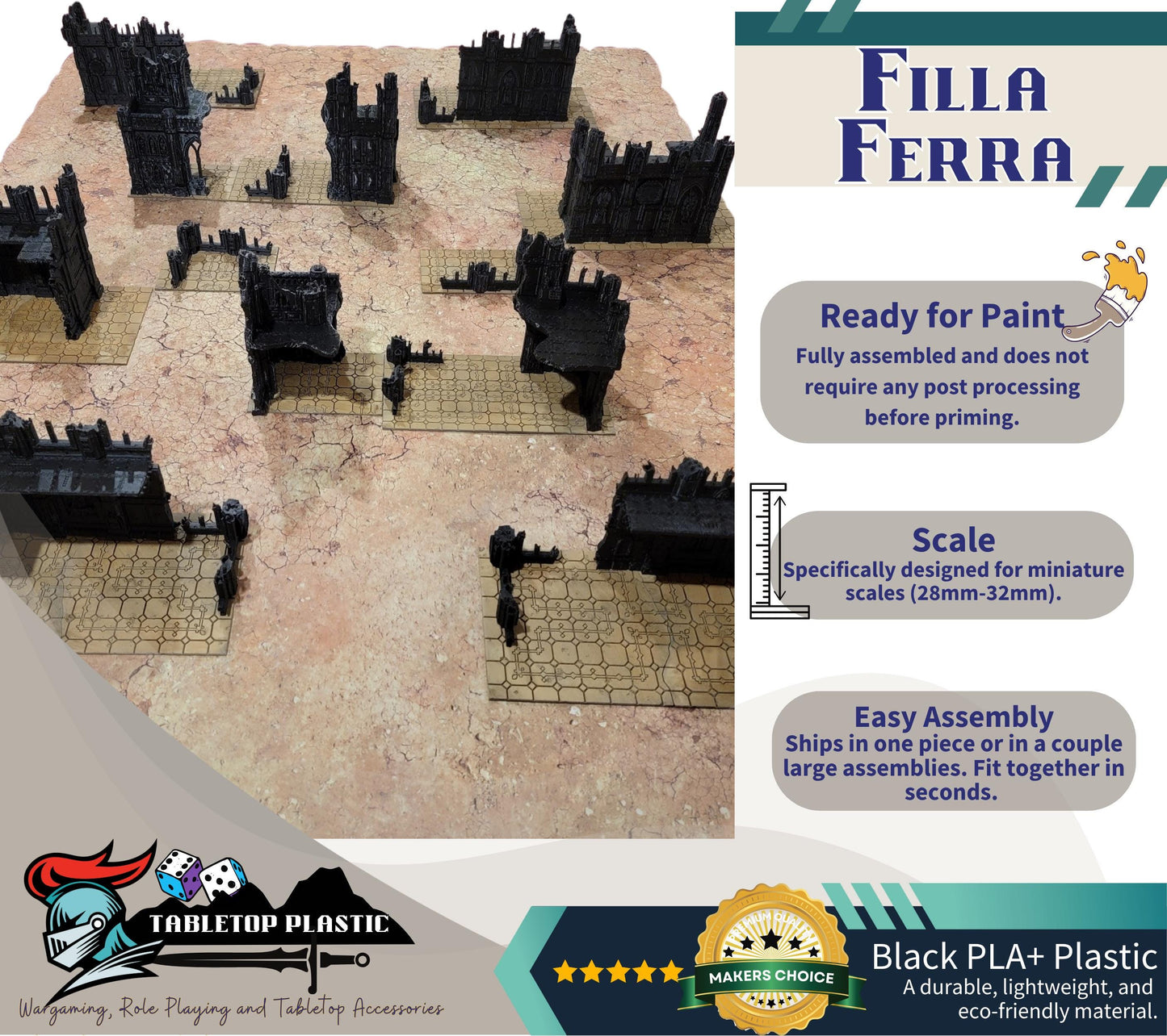 10th Edition 40k GW Terrain: Tabletop Wargame Scenery - Chapter Approved Tournament Ready