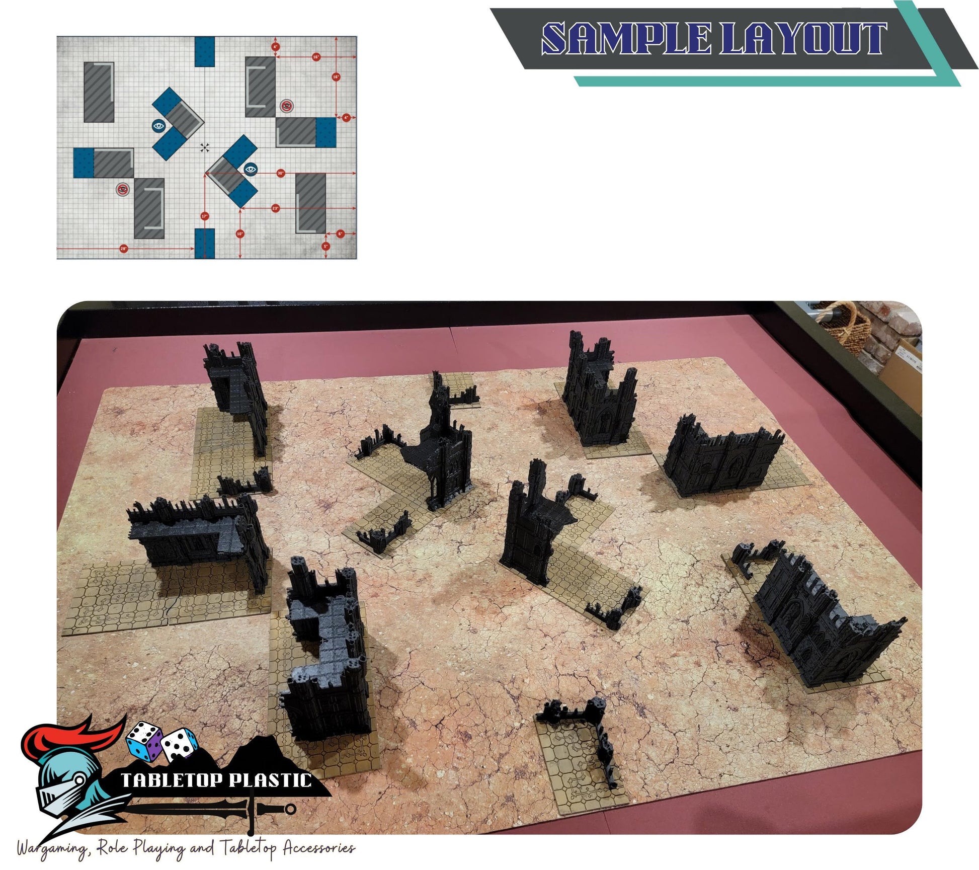 10th Edition 40k GW Terrain: Tabletop Wargame Scenery - Chapter Approved Tournament Ready