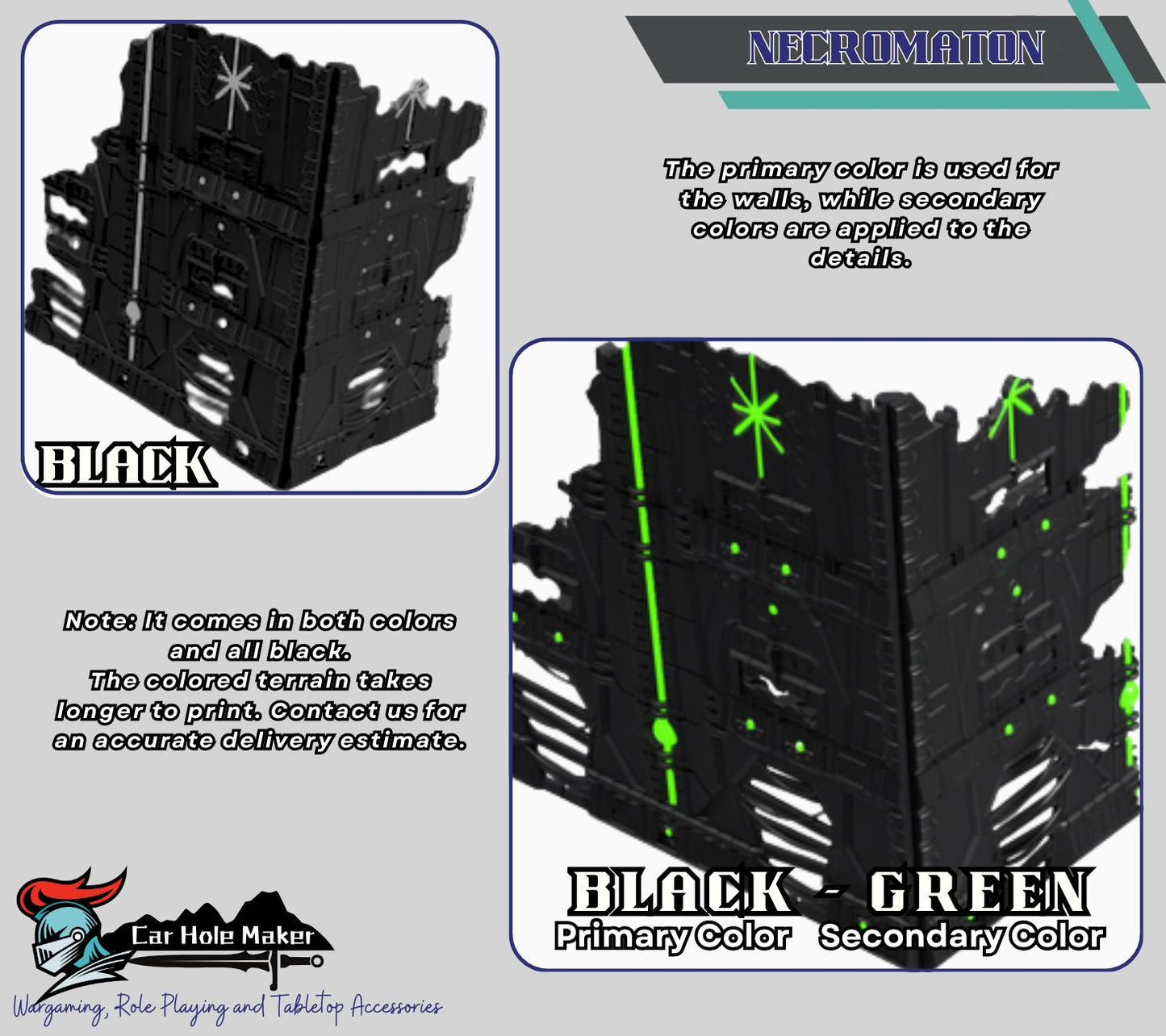 Foldable Wargaming Terrain: Modular Sci-Fi Ruins - Grimdark Chapter Approved