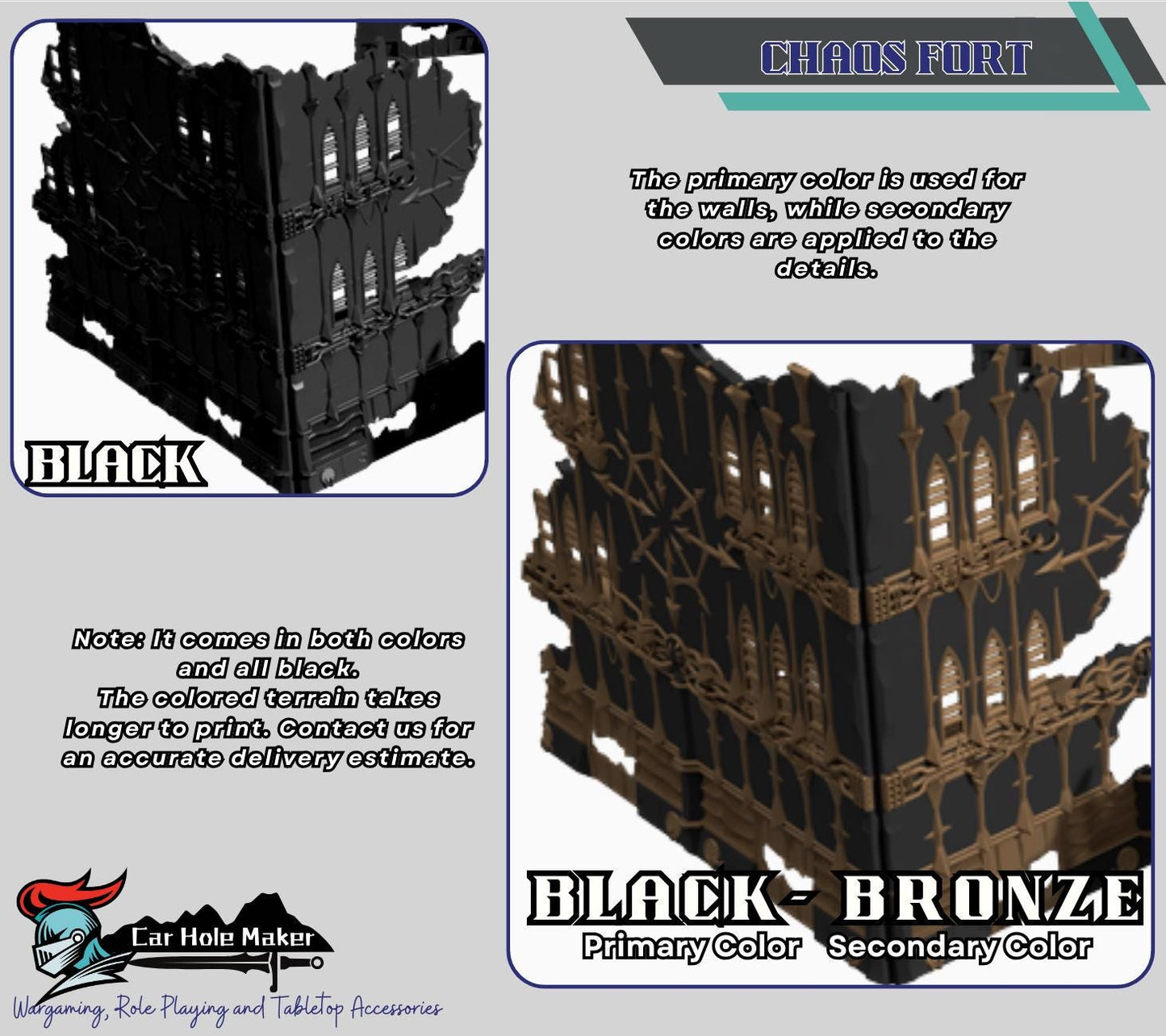 Foldable Wargaming Terrain: Modular Sci-Fi Ruins - Grimdark Chapter Approved