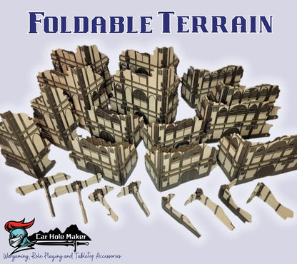 Foldable Wargaming Terrain: Modular Sci-Fi Ruins - Grimdark Chapter Approved