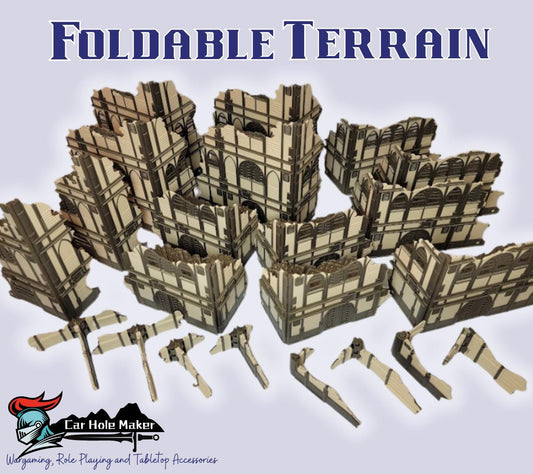 Foldable Wargaming Terrain: Modular Sci-Fi Ruins - Grimdark Chapter Approved