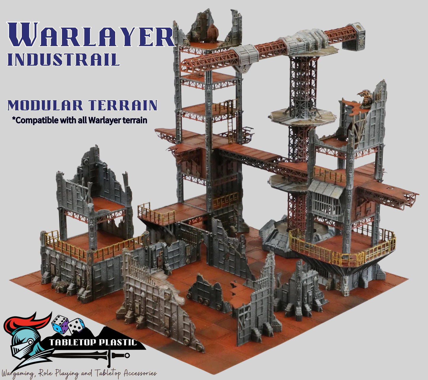 Modular Sci‑Fi Crane & Tower Set: WarLayer Modular Buildings - Industrial Urban Terrain