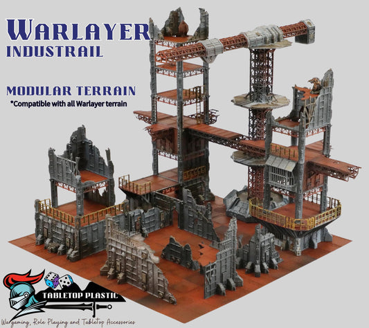 Modular Sci‑Fi Crane & Tower Set: WarLayer Modular Buildings - Industrial Urban Terrain