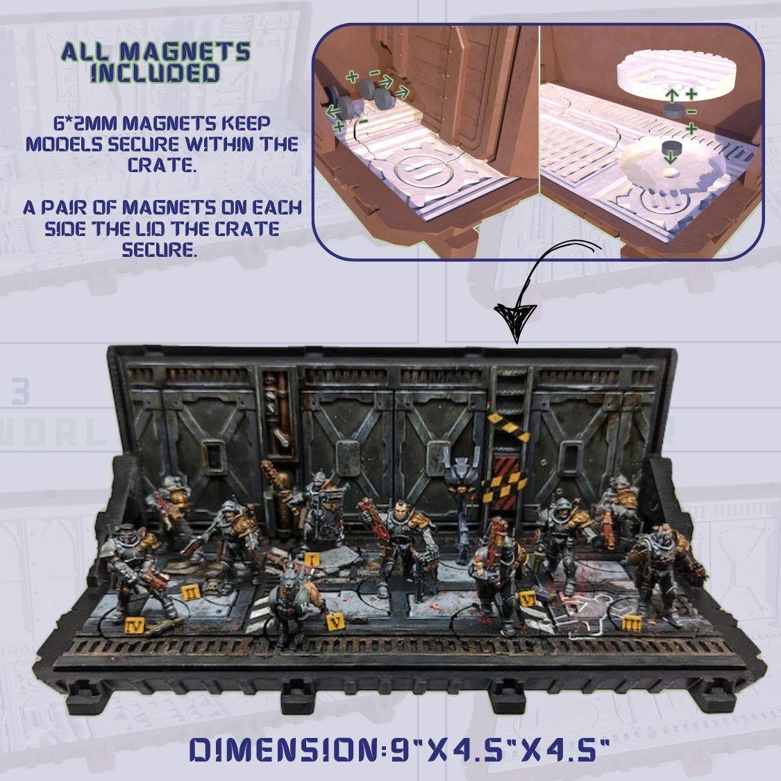 Kill Team Transport Case: 3-in-1 Carrier / Display / Terrain - Warp Forged Conex