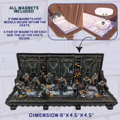 Kill Team Transport Case: 3-in-1 Carrier / Display / Terrain - Warp Forged Conex