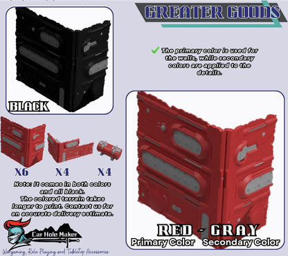 WTC 2025 Tournament: Foldable Ruins & Containers - Map Pack v2.3