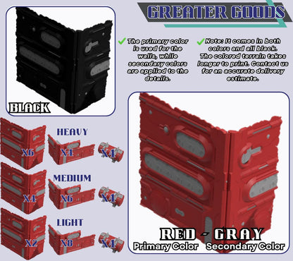 WTC Foldable Wargaming Terrain: Modular Sci-Fi Terrain - Grimdark Tournament