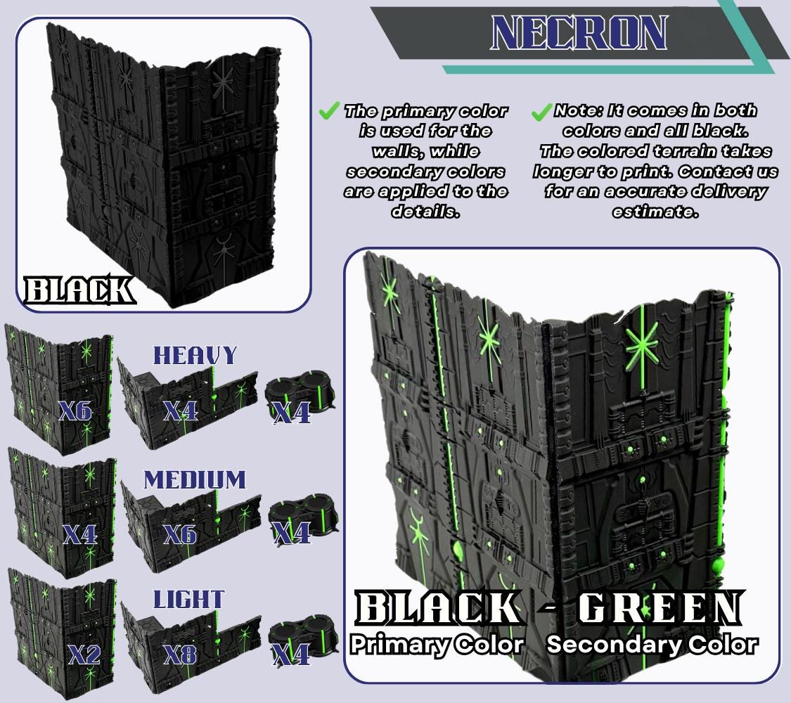 WTC Foldable Wargaming Terrain: Modular Sci-Fi Terrain - Grimdark Tournament