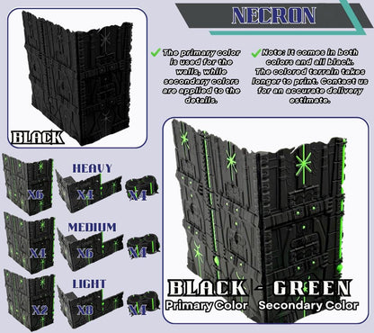 WTC Foldable Wargaming Terrain: Modular Sci-Fi Terrain - Grimdark Tournament