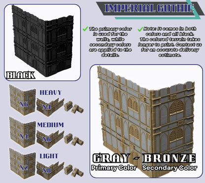 WTC Foldable Wargaming Terrain: Modular Sci-Fi Terrain - Grimdark Tournament