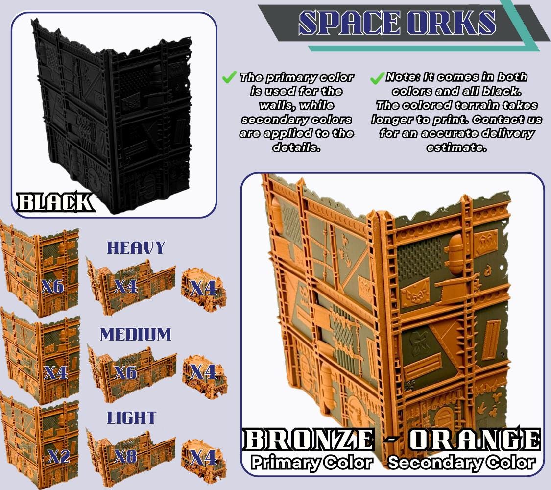WTC Foldable Wargaming Terrain: Modular Sci-Fi Terrain - Grimdark Tournament