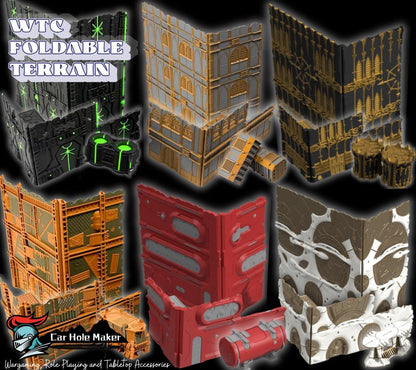 WTC Foldable Wargaming Terrain: Modular Sci-Fi Terrain - Grimdark Tournament