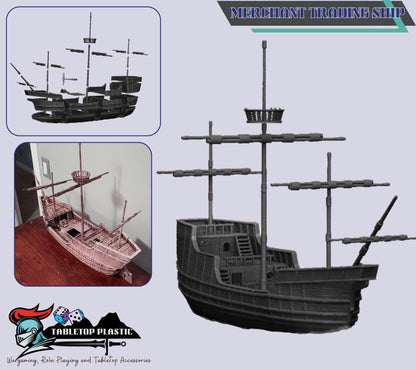 Medieval Harbour Terrain Set | Docks, Walls, Tower, Fisherman’s Hut & Merchant Ship (28mm)