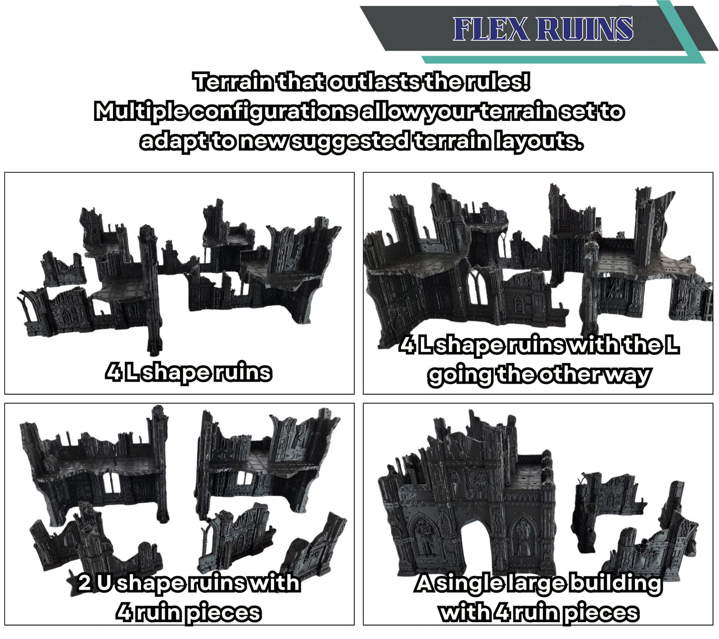 10th Edition GW Terrain: Tabletop Wargame Scenery - Chapter Approved Tournament Ready