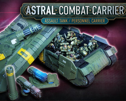 3D Printed Modular Tank: Astral Combat Carrier for Wargaming