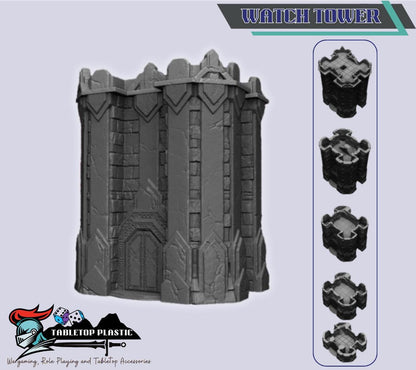 Dwarven Outpost Terrain Set | Kiribador Walls, Gate, Watchtower, Forge, Hall & Dungeon Tiles