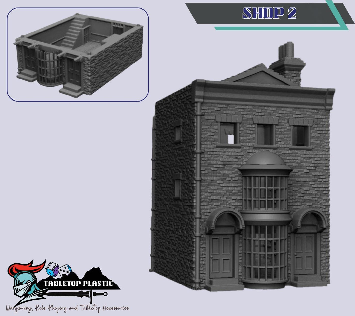 Victorian Townhouse Terrain Set | 7 Three-Story Shops & Residences for Malifaux/Steampunk Tables
