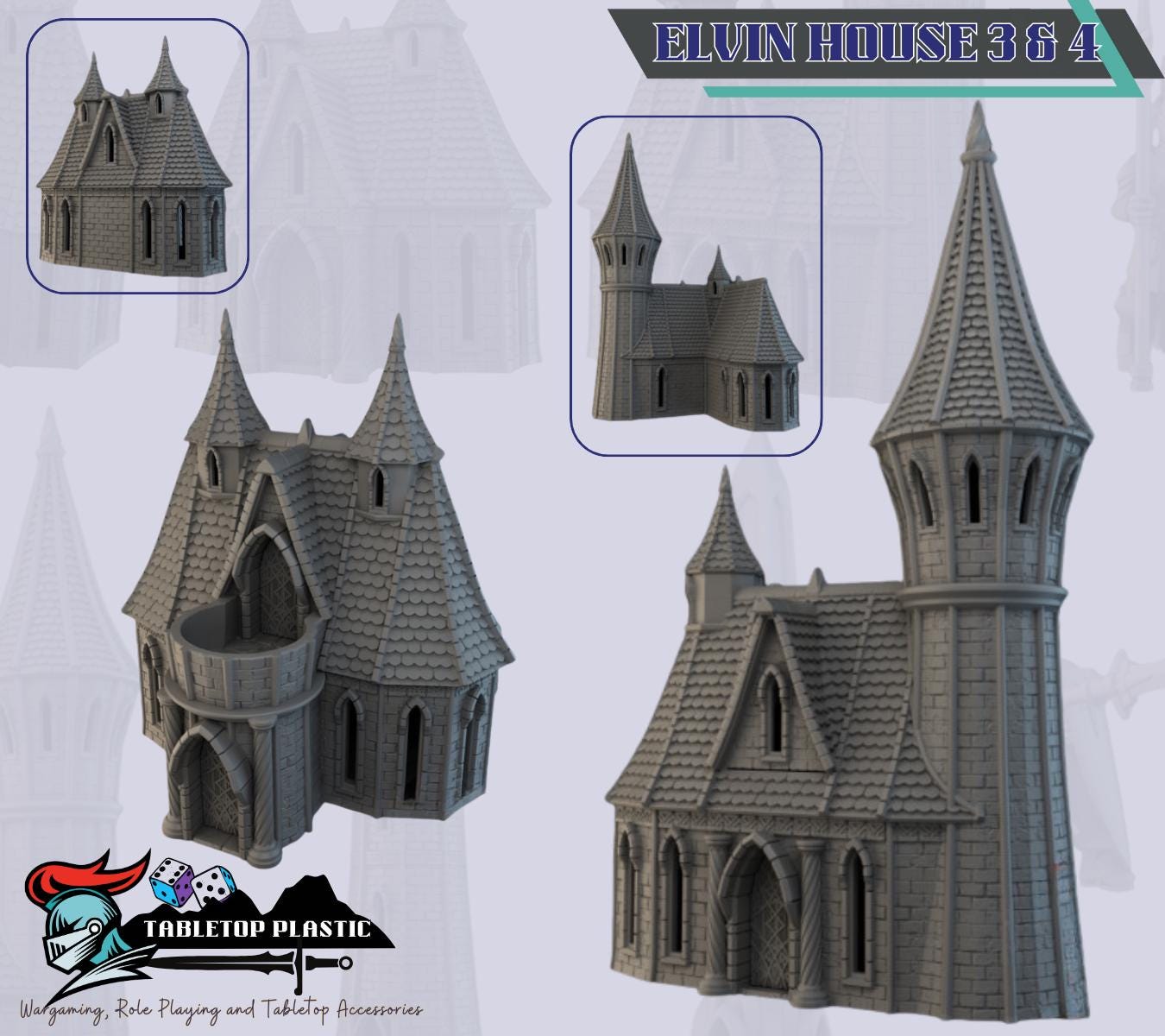 Silverhaven Elven Town Center | High Elf Houses, Tower & Obelisk