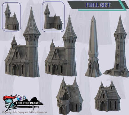 Silverhaven Elven Town Center | High Elf Houses, Tower & Obelisk