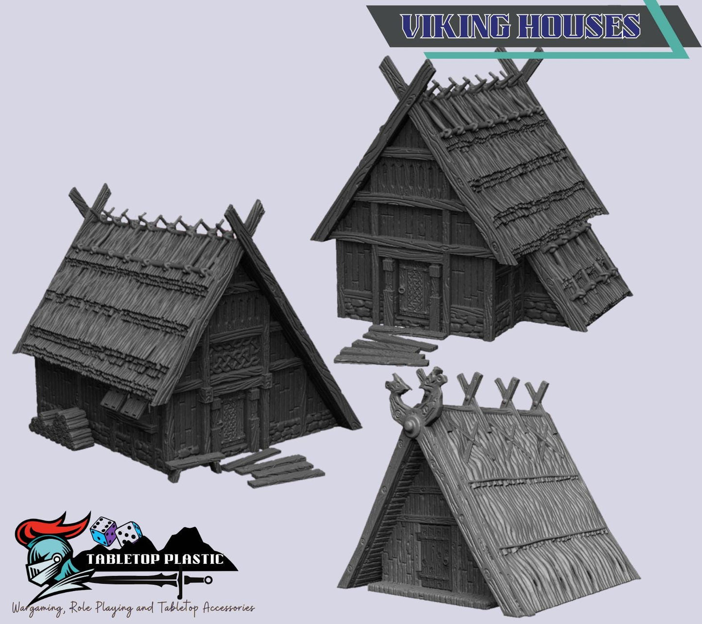 Viking Village Terrain Set | 28mm Medieval Wargaming Scenery