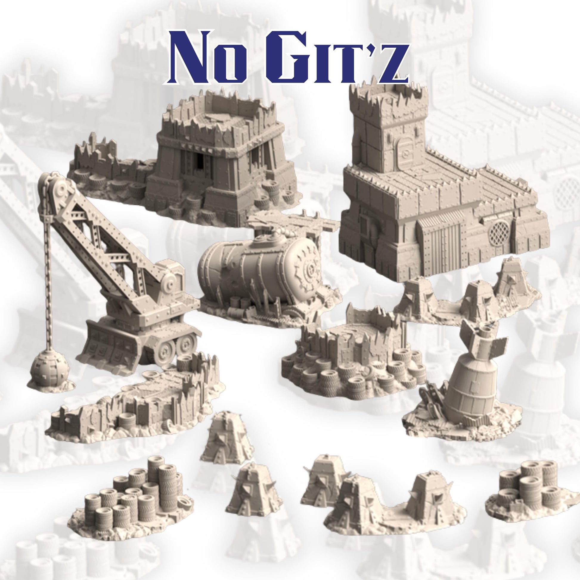 Warpzel-1A NoGitsLandGulch Ork Forts | Space Ork Fortifications, Scatter & Crane (28–32 mm)