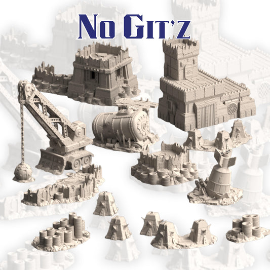 Warpzel-1A NoGitsLandGulch Ork Forts | Space Ork Fortifications, Scatter & Crane (28–32 mm)