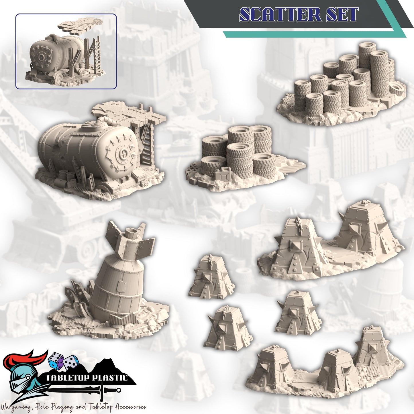 Warpzel-1A NoGitsLandGulch Ork Forts | Space Ork Fortifications, Scatter & Crane (28–32 mm)