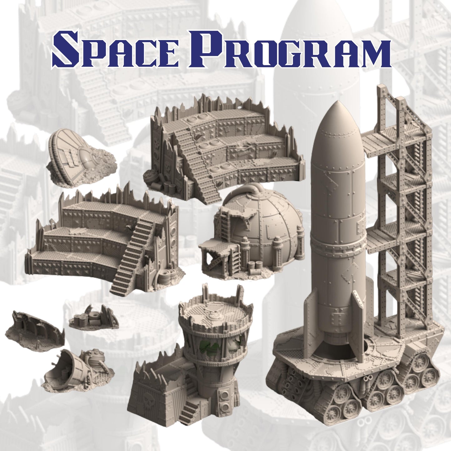 Warpzel-1A NoGitsLandGulch Ork Forts | Space Ork Fortifications, Scatter & Crane (28–32 mm)