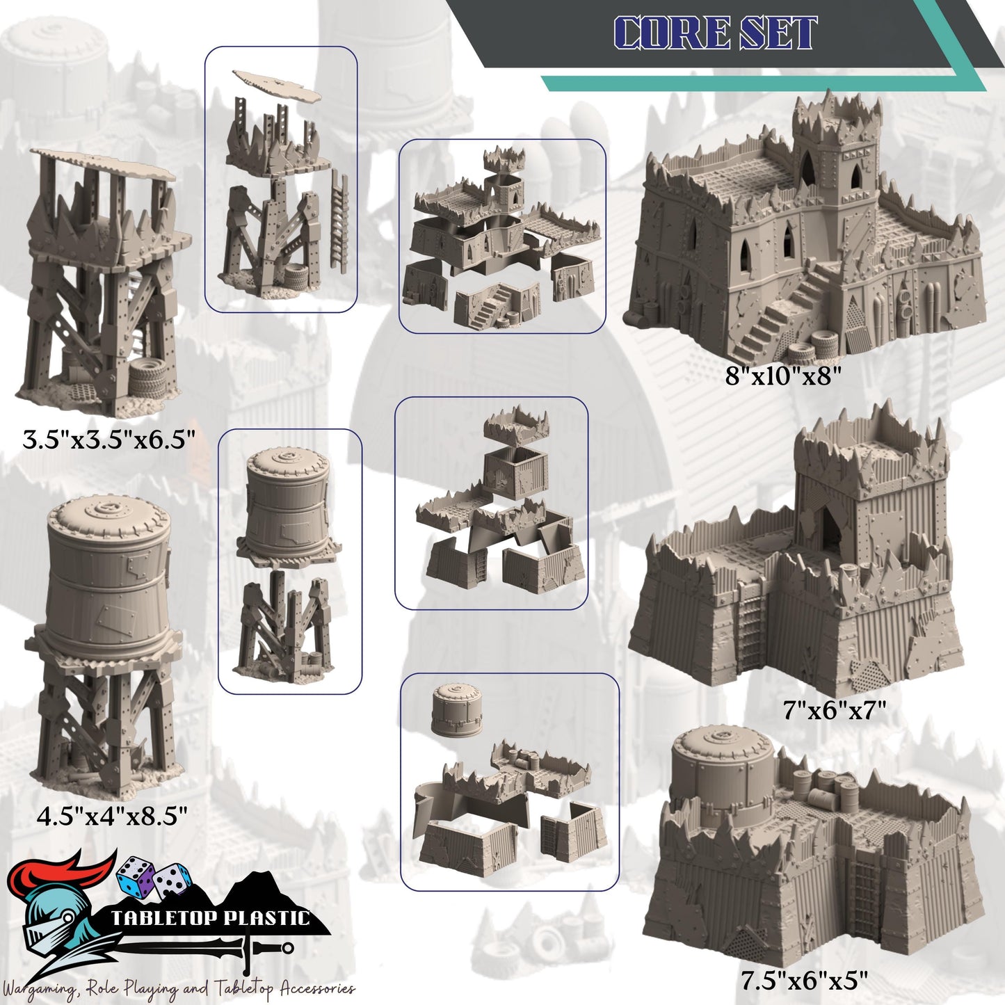 Warpzel-1A NoGitsLandGulch Ork Forts | Space Ork Fortifications, Scatter & Crane (28–32 mm)