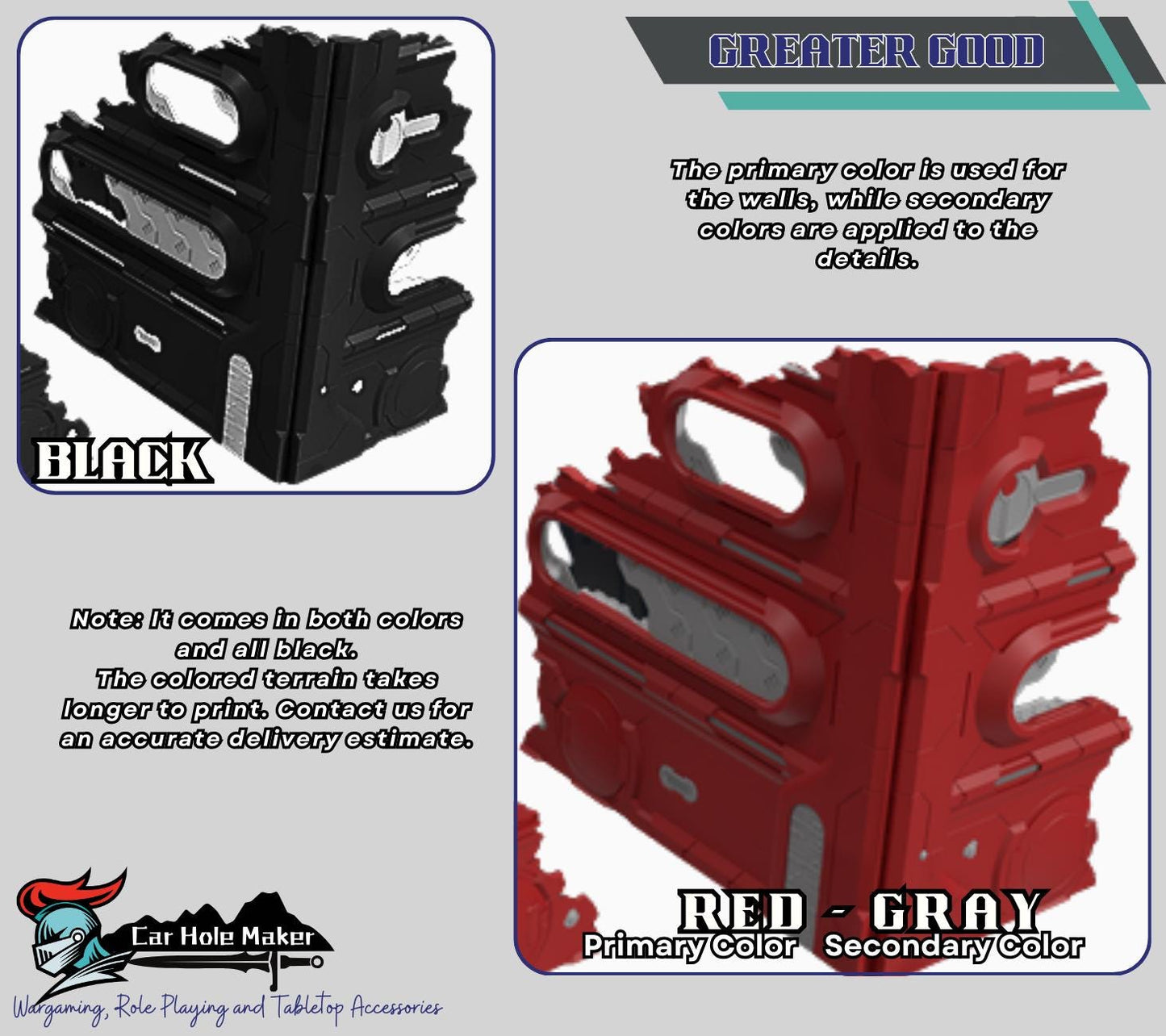 Foldable Wargaming Terrain: Modular Sci-Fi Ruins - Grimdark Chapter Approved