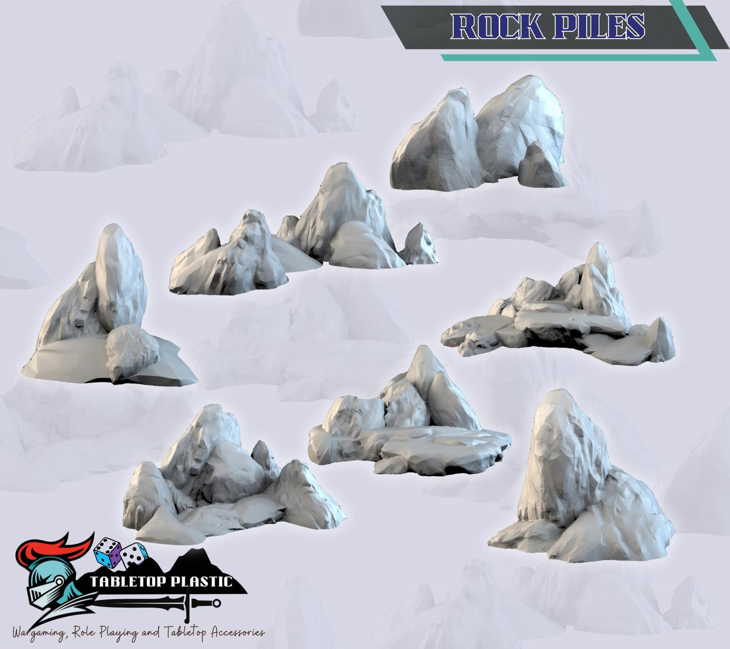 Eastern Floating Temple Terrain – Huaxia Sky Scenery Set | Shrine, Portal, Watchtower, Way Station & Rocks