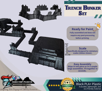 Modular Wargaming Trenches: 28mm Gothic Sci-Fi Terrain