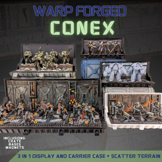 Kill Team Transport Case: 3-in-1 Carrier / Display / Terrain - Warp Forged Conex