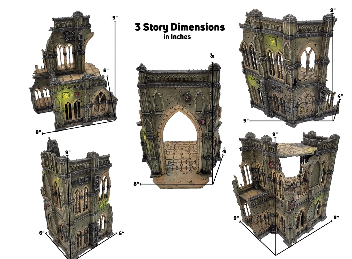 Grimdark HQ Terrain: Tabletop Wargame Scenery - Chapter Approved Tournament Ready 28mm scale