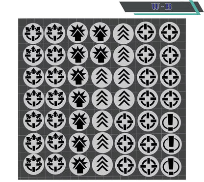 Legions Imperialis Order Tokens – Physical Replacements for Box Set Paper Sheet