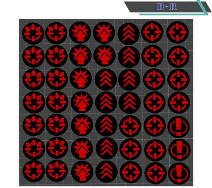 Legions Imperialis Order Tokens – Physical Replacements for Box Set Paper Sheet